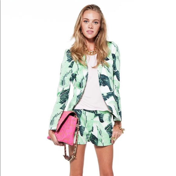 Juicy Couture Jackets & Blazers - Juicy Couture Palmetto Banana Leaf Blazer